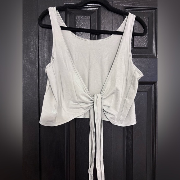 Lululemon light sage green wrap/tie tank - Picture 2 of 5